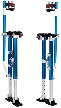 Malerei Trockenbau-Stiften, verstellbare Aluminium-Werkzeug-Steigung zum Gipsen, 61 cm – 101,6 cm Sheetrock-Stiften, professionelle Trockenbau-Stiften, blau