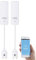 Luminea Home Control Wassermelder Smart: 2er-Set ZigBee-Wassermelder mit externem Sensor, App (ZigBee Wassersensor, Hochwassermelder)