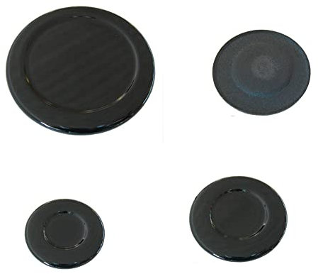 Gecasa kit piattello smaltato nero 1 grande 2 medi 1 piccolo adattabile bompani (Kit Completo 1 Grande 2 Medi 1 Piccolo, Piattello)