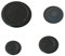 Gecasa kit piattello smaltato nero 1 grande 2 medi 1 piccolo adattabile bompani (Kit Completo 1 Grande 2 Medi 1 Piccolo, Piattello)
