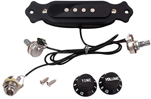 FARUTA Micro de guitare à quatre cordes pour instrument de musique et basse