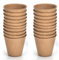 gueche 60 Piezas pequeñas macetas de Semillas de Fibra biodegradables para plántulas, Ø 6 cm Macetas de Fibra con 60 Etiquetas de Plantas Macetas Biodegradables, Macetas de Fibra para Flores Plantas
