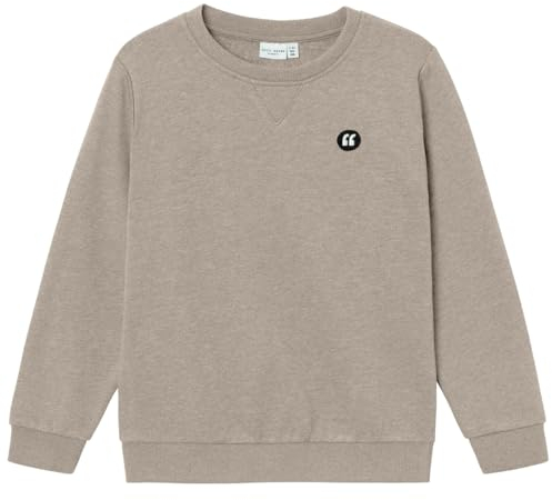 NAME IT Jungen NKMVIMO LS Sweat BRU NOOS Sweatshirt, Pure Cashmere, 122/128 cm
