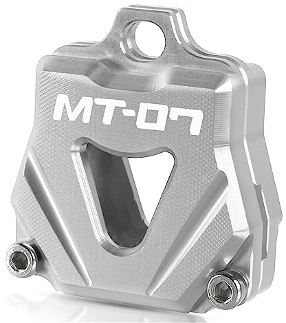 Motorrad Schlüsselgehäuse Für Y-amaha MT01 MT09 MT07 MT10 MT03 MT 01 09 07 03 10 MT-01 MT-10 MT-03 Motorrad Zubehör Schlüssel Shell Fall Schutzhülle schlüsselanhänger ( Farbe : Sliver , Größe : MT-07