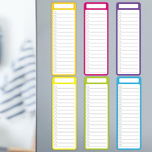 Qilery Magnetisches Whiteboard für Kühlschrank, 30 x 10 cm, magnetisch, trocken abwischbar, To-Do-Liste, Whiteboard, Kühlschrank, multifunktionales Listenbrett für Lebensmitteleinkalender, 24 Stück