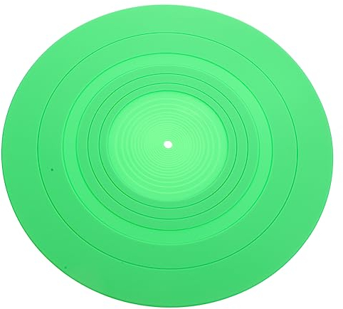 OFFSCH Vinyl Plattenmatte Aus Silikon Antistatisch Schockabsorbierend Für Plattenspieler Rutschfeste Schallplattenunterlage Langlebiges Zubehör Für Musikliebhaber