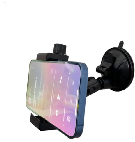 HYCZAAE Spiegel Dusche Telefon Halterung Telefon Wandhalterung Saugnapf Ständer für Badezimmer Glas Küche, YouTube Tiktok Make Up Vlog Video Recording Kit, Flugzeug Reise Essentials Zubehör