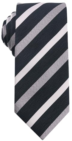 marysgift Krawatte Herren Streifen Mode Krawatten für Formal Business Hellblau Grau Weiß Krawatten,D0690