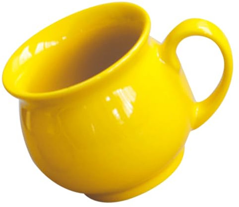 Alipis Ceramic Mug Handle Capacity Pure Yellow Ceramic Water Mug for Home Use Stylish Modern Cupware