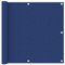 Homgoday Sonnensegel für Balkon, Oxford-Gewebe, Blau, 90 x 300 cm, Markise für Balkon, Fenster, UV-beständig, für Garten, Terrasse, Fenster