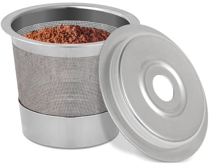 AODPWEN 2 Pack Reusable Pods for Ninja Dual Brew Coffee Maker, Stainless Steel Reusable K Pod Permanent K Cups Filters Coffee Accessories Compatible with Ninja CFP101 & Ninja PB051 Coffee Maker