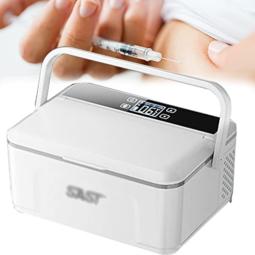 Insulin-Kühltasche für unterwegs, Insulin-Impfstoff-Kühlbox, Blutzucker-Kälte-Diabetes-Insulin-Heiß-Kälte-Set, eingebauter Akku, USB-Aufladung (Akku 2)
