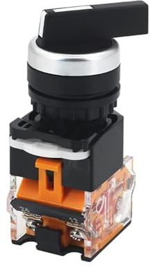 22mm Selector Knob Rotary Switch Latching Momentary 2NO 1NO1NC 2 3 Position DPST 10A 400V Power Switch ON/OFF Red Green Black(Black-long)