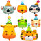 Folienballon Geburtstag Tierkopf, Kaluofan 7 Stk Folienballon Tiere,Tiger Giraffe Luftballon,Tierkopf Riesenballon Waldtiere Geburtstag Deko,Helium Ballons Party Animals für Kinder Geburtstage Deko