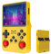 Keyboy Game Console R36S Retro Handheld Game Console con 64/128G Built-in 21000+ Giochi Classici, Sistema Linux Open Source Schermo IPS da 3,5 pollici Lettore video tascabile portatile (giallo 128G)