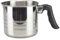 Reldor Pot à lait en acier inoxydable pour induction 1,8 l – 14 cm, casserole à lait avec bec verseur, pot à lait antiadhésif, idéal pour faire bouillir le lait, la sauce, le thé