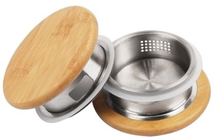 ELAYARD 2 Stück Deckel Für Karaffe Aus Holz Wasserkrugdeckel Mit Doppelter Auslassöffnung Praktischer Filter Für Teezubereitung Schützt Hände Isoliert Teesatz