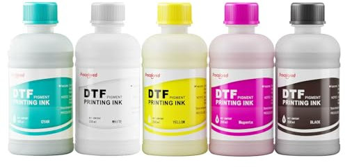 Procolored DTF CMYKW Nachfülltinte für DTF-Drucker, 250 m x 5
