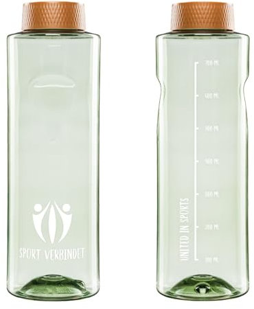 800ml Tritan Trinkflasche [Made in Austria, BPA-frei] – Ideale Größe, spülmaschinenfest, kohlensäurefest, leichte Sporttrinkflasche mit weiter Öffnung für einfaches Reinigen. (1 Flasche) (Grün)