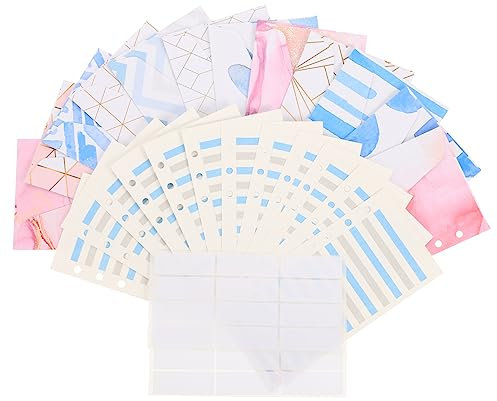 HAPINARY Bargeld-budget-umschläge Mit Budget-blättern Geldumschläge Für Bargeld Praktische Umschläge Für Kontohefte Ausgabenverfolgungsblätter