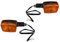Streetparts24 2x Motorrad Blinker 12V Halogen – E-Geprüft – Eckig, Schwarz/Orange – M10 Gewinde – Universal passend für Honda, Yamaha, Suzuki, Kawasaki, KTM, Vespa, Aprilia