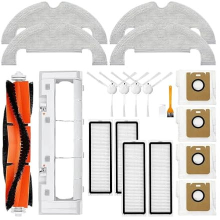 CFBKPUGN Accesorios Compatibles con Dreame, BOT D10 Plus/RLS3D, Aspiradora Robot, Repuesto De Cepillo Lateral Principal, Mopa, Paño, Filtro, Bolsa For Polvo.