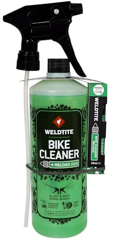 WELDTITE 1 Litre Lime Bike Cleaner with 30 ml Reload – Eco-Friendly, Powerful Formula for a Spotless Bike (Pack of 1)