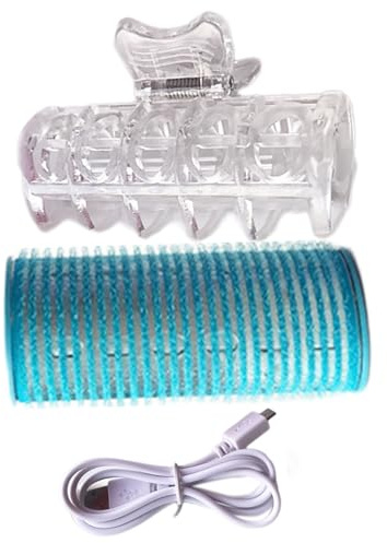 Curler à cheveux USB - rouleau électrique, chauffée | Dispositif de style sans fil portable, bâton curling rapide avec design auto-adhésif pour les moyens, outil voyage, kit beauté femmes