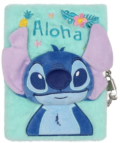sarcia.eu Disney Stitch Notizbuch, Stift mit Pompon, Schreibwaren für Mädchen (DISNEY Stitch D)