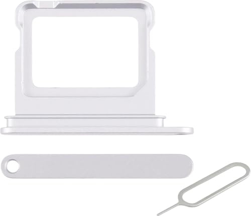 Supreme Phone Parts SIM Card Tray Holder for iPhone 17 – Replacement SIM Tray Slot (Select Colour) (White)