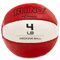 Champion Sports Medizinball aus Leder (rot/weiß, 1,8–2,3 kg)