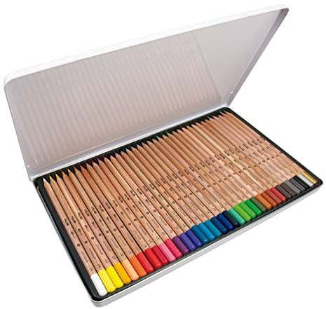 Caja metálica 36 lápices de colores con mina grande Ø3,5 mm 213, multicolor