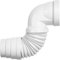Wirquin 70718813 Pipe wc coudée extensible, à coller pour évacuation toilette, blanc