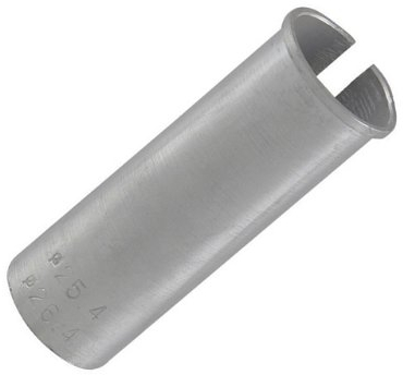 SR Suntour Sattelstütze Adapter 8cm, Alu, Silber, 27.2mm auf 30.9mm für Mountainbike