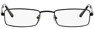 Sferoflex Mens SF2269 Rectangular Prescription Eyewear Frames, Matte Black/Demo Lens, 54 mm