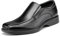 Bruno Marc Mocasín de Hombre Mocasín de Piel Zapatos para Hombre Cierre con Elásticos Negro CAMBRIDGE-05 Talla 47EU/13US