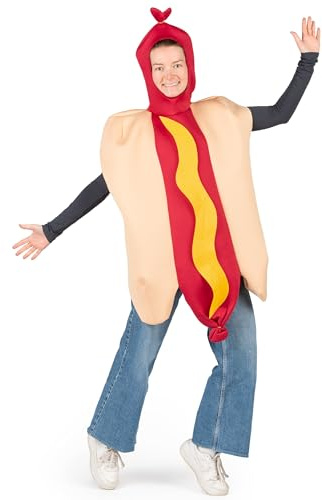 DEGUISE TOI Vegaoo - Hot-Dog-Kostüm für Erwachsene - Einheitsgröße