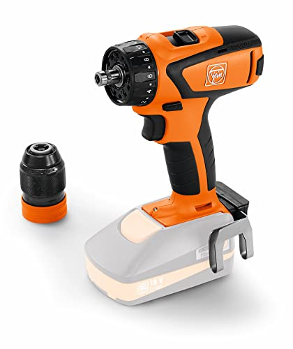 FEIN Taladro atornillador a batería de 4 velocidades, ASCM 18 QSW Select, alojamiento QuickIN, adecuado para la perforación y el atornillado universales hasta 8 mm (no incluye baterías ni cargador)