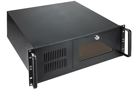 Tooq RACK-406N-USB3 - Custodia per computer (per rack 19 4U, chiusura anteriore con formato ATX con chiave, 2 x USB 3.0)
