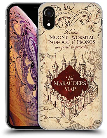 Head Case Designs Offizielle Harry Potter The Marauder's Map Prisoner of Azkaban II Soft Gel Handyhülle Hülle kompatibel mit Apple iPhone XR