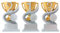 Set mit Platz 1, 2 und 3 Pokal Trophäe Platz 1 2 3 Zahl Serie Tanus mit Wunsch Emblem 25 mm