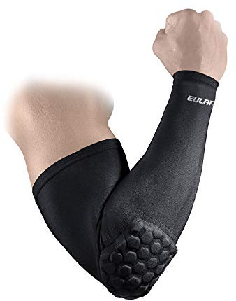 EULANT Schützende Shooter Sleeve, Torwart-Arm-Protektoren für Herren und Damen, Ellenbogen-Unterstützung Polster für Basketball Fußball Softball Cricket Volleyball, L