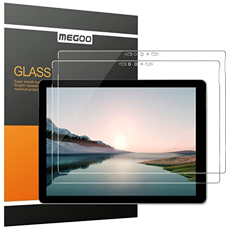 MEGOO [2 Stück Displayschutzfolie für Surface Go 4/Surface Go 3/ Surface Go 2 (10,5 Zoll),Stärke 9H /einfache Installation/kratzfeste