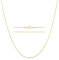 KISPER 24k Gold Snake Chain Necklace – Thin, Dainty, Gold Plated Stainless Steel Jewelry for Women & Men with Lobster Clasp, 18