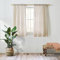 Valea Home Leinen-Vorhänge, 137,2 cm lang, lichtfilternd, Stangentasche, grobe Vorhänge für Schlafzimmer, Wohnzimmer, Bauernhaus, Fensterbehandlung, Paneele, Natur, 1 Vorhang