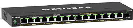 NETGEAR 16-Port PoE Gigabit Ethernet Plus Switch (GS316EPP) - Managed With 15 X PoE+ @ 231W, 1 X 1G SFP Port, Desktop/Wall Mount