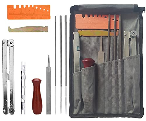 Kettensägen-Schärffeilen-Set – für Husqvarna Dewalt Stihl Craftsman Makita Texax Homelite Oregon Kettensägenschärfer Feilen-Set – für Poulan Kettensägen-Teil