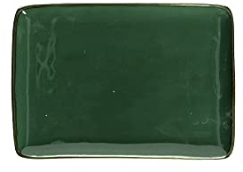 Thun Rose & Tulipani - Vassoio rettangolare 27x19 cm Concerto Verde Bosco