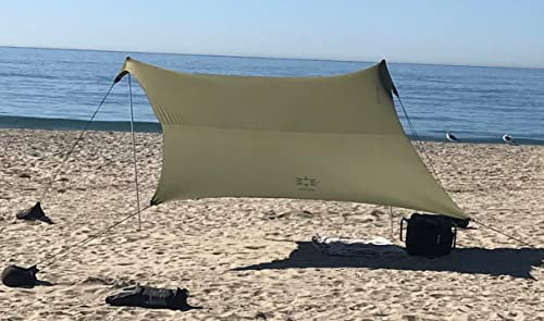 Tienda de campaña Neso Tents Beach con Ancla de Arena, toldo portátil Sunshade - 2.1m x 2.1m - Esquinas reforzadas patentadas(Ejercito Verde)