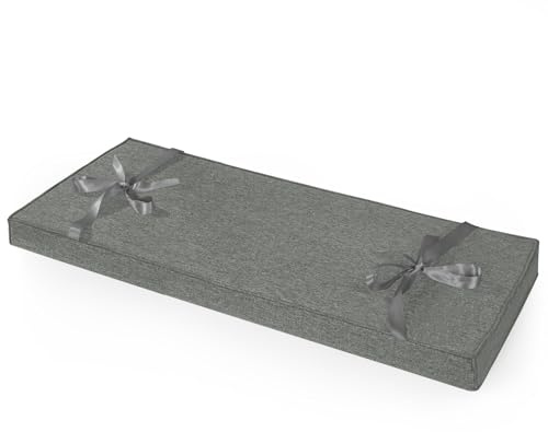 ROFIELTY Bench Cushion for Indoor Furniture Dark Gray, 39x11x2 inch